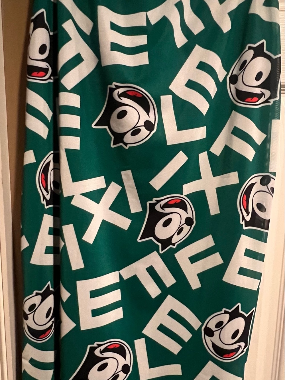 Universal Green Felix the Cat Graphic Maxi Skirt size Large